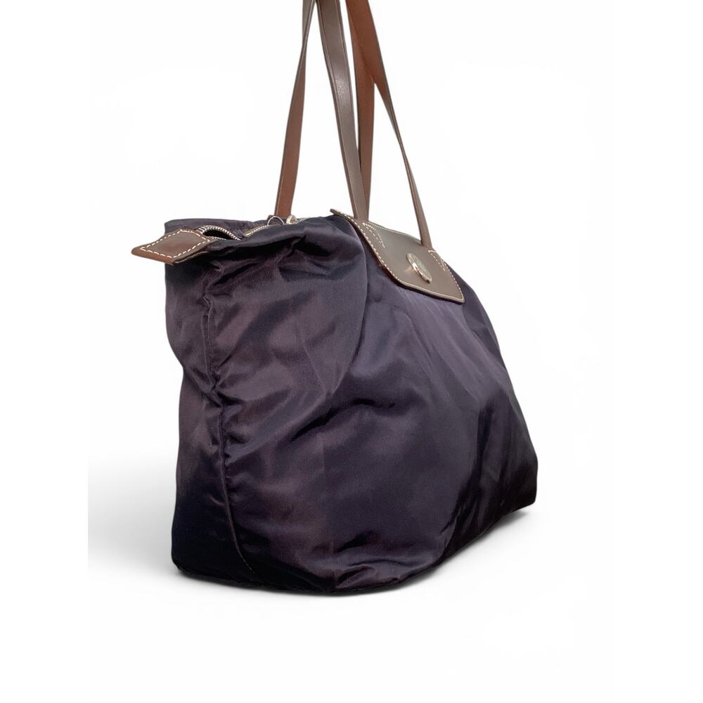 Dooney & Bourke Nylon Shopper Tote with Leather Trim in Navy - Picture 5 of 7